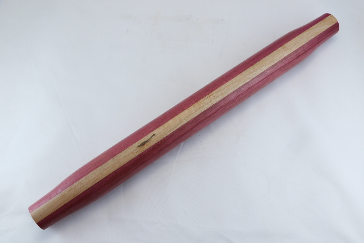 Purpleheart Rolling Pin with Maple Center Accent